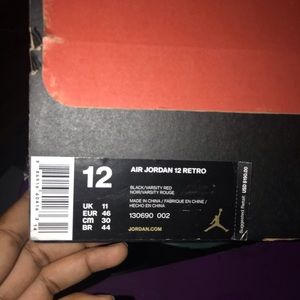 Air Jordan 12 Retro BOX ONLY
